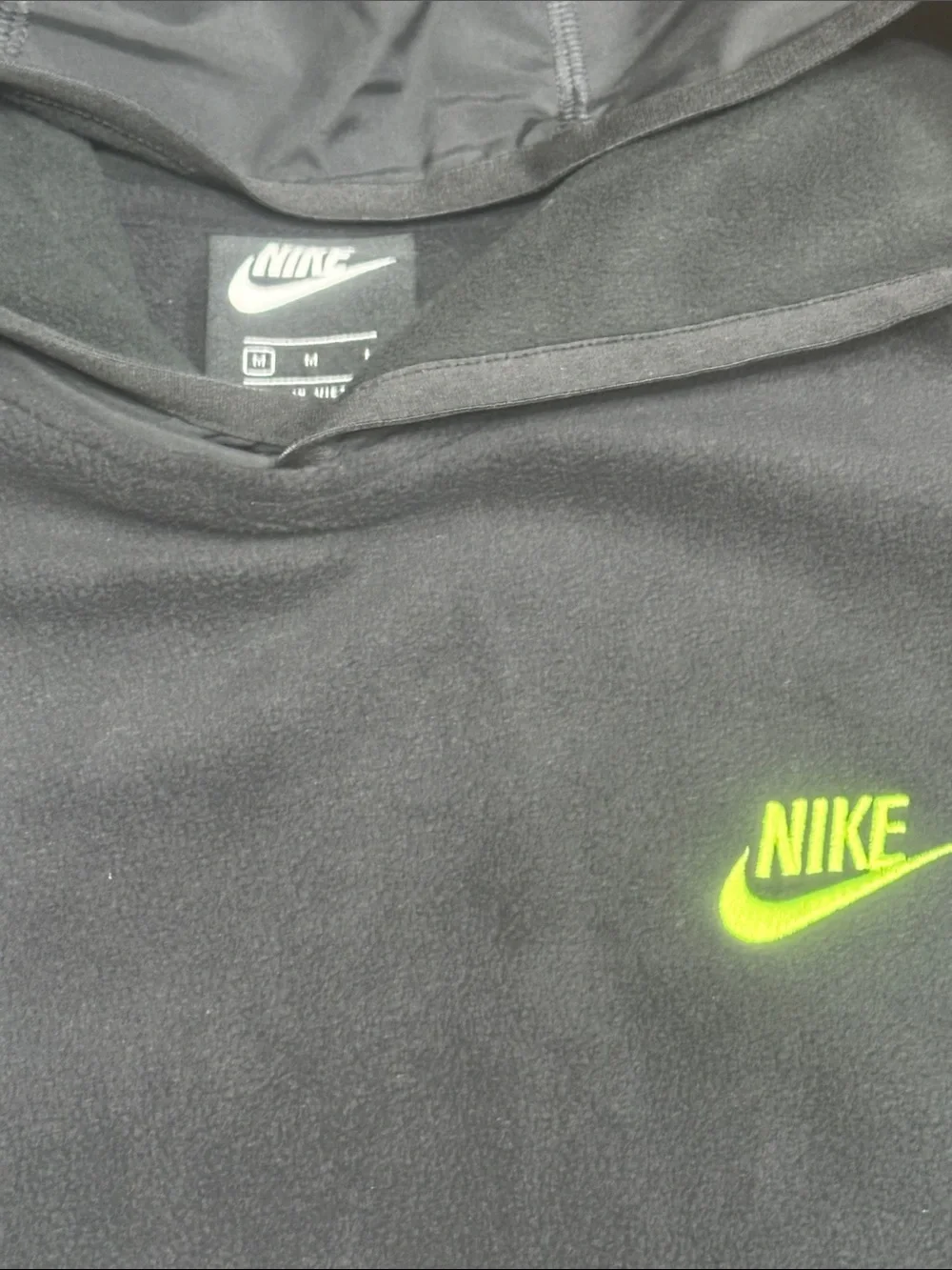 WORN ONCE Nike Black & White Zebra-Panel Pullover Hoodie Medium
